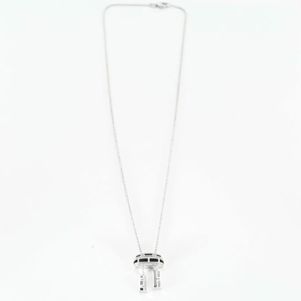 MAUBOUSSIN - LE VICE et LA VERTU- Collier "Le Vice" or blanc et diamants
