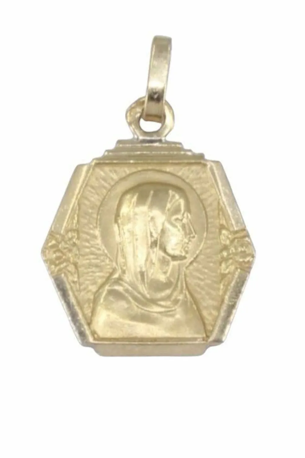 Médaille ancienne Vierge or jaune
