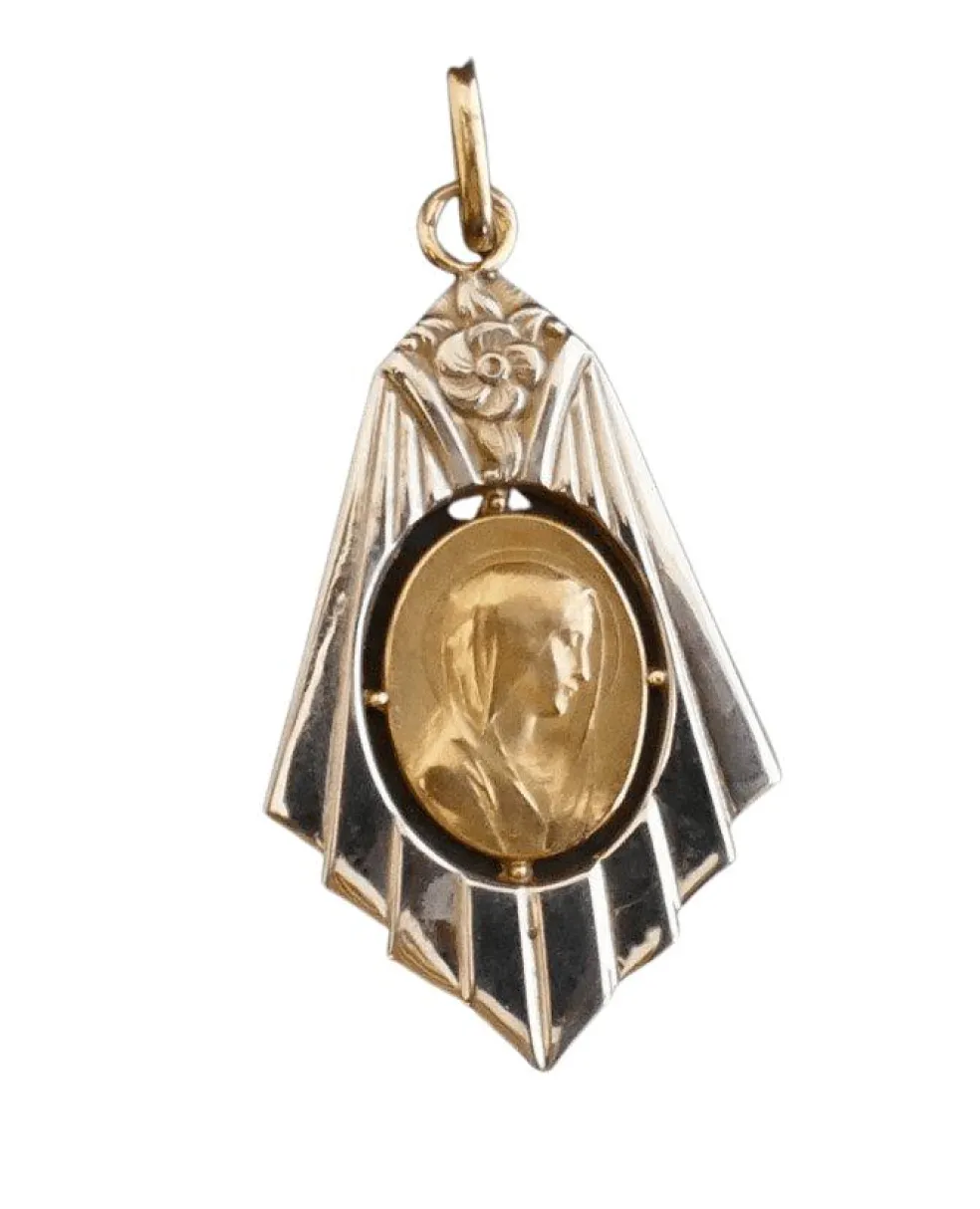 Médaille 2 Ors Art Déco