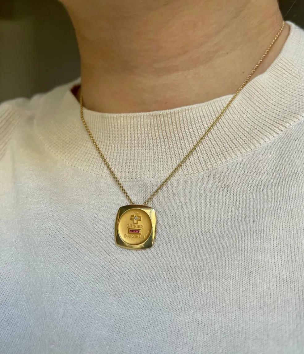 Médaille Amour Augis , Diamant et Rubis
