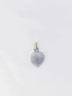 Médaille amour Augis cœur Or blanc Rubis Plus qu’hier moins que demain