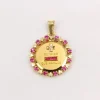 Médaille Amour AUGIS entourage coeur rubis Plus qu’hier moins que demain diamant rubis