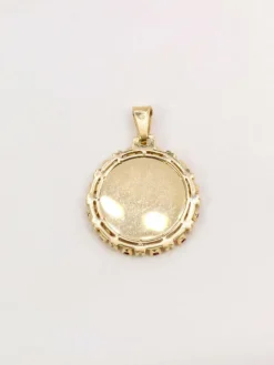Médaille Amour AUGIS entourage coeur rubis Plus qu’hier moins que demain diamant rubis