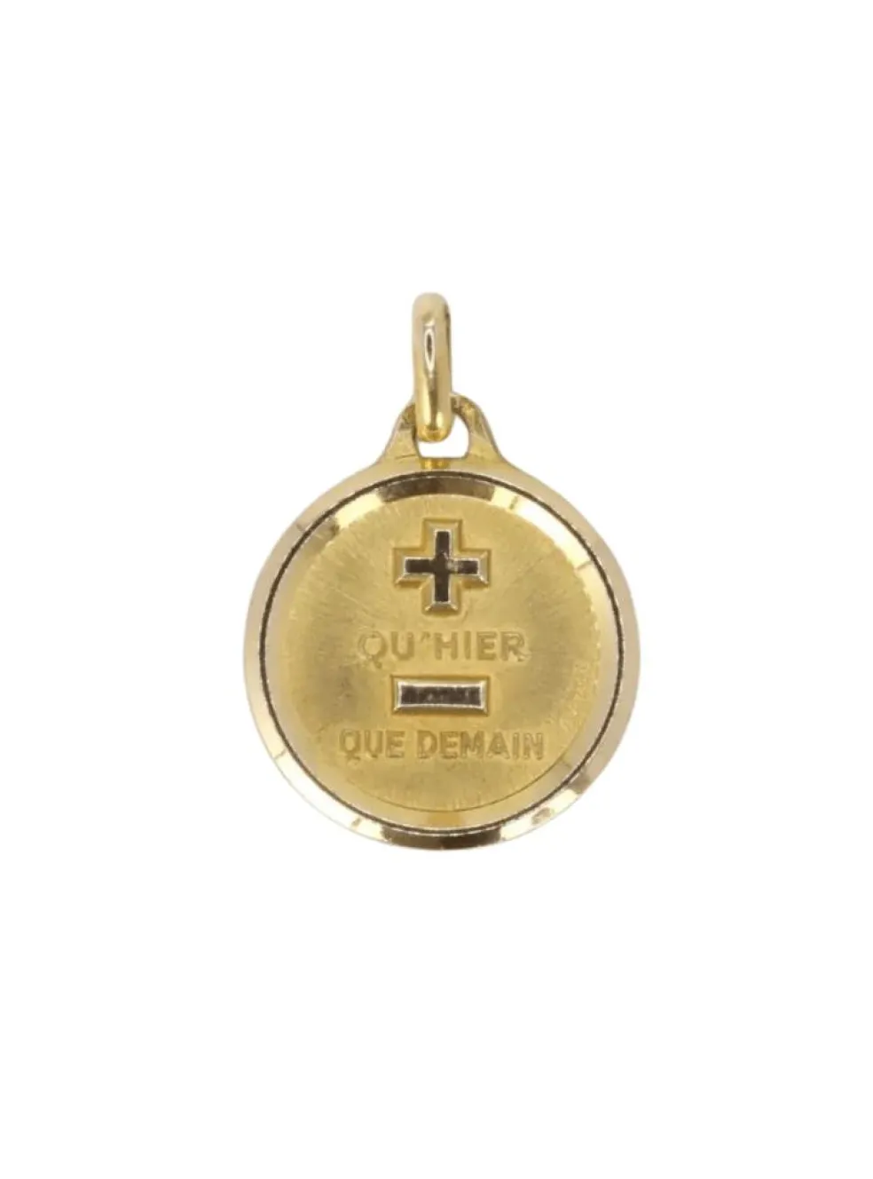 Médaille Amour Augis "L'originale" Or jaune "Plus qu’hier moins que demain"