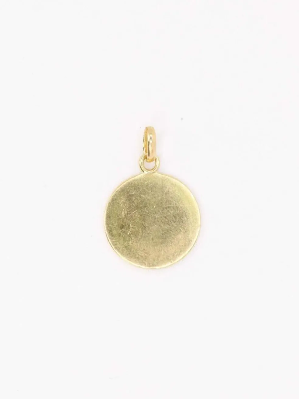 Médaille amour AUGIS ronde Plus qu'hier Moins que Demain or jaune diamant rubis