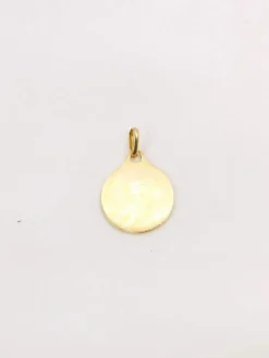 Médaille amour Augis ronde or jaune diamant rubis