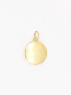 Médaille amour AUGIS ronde Plus qu'hier Moins que Demain or jaune diamant rubis