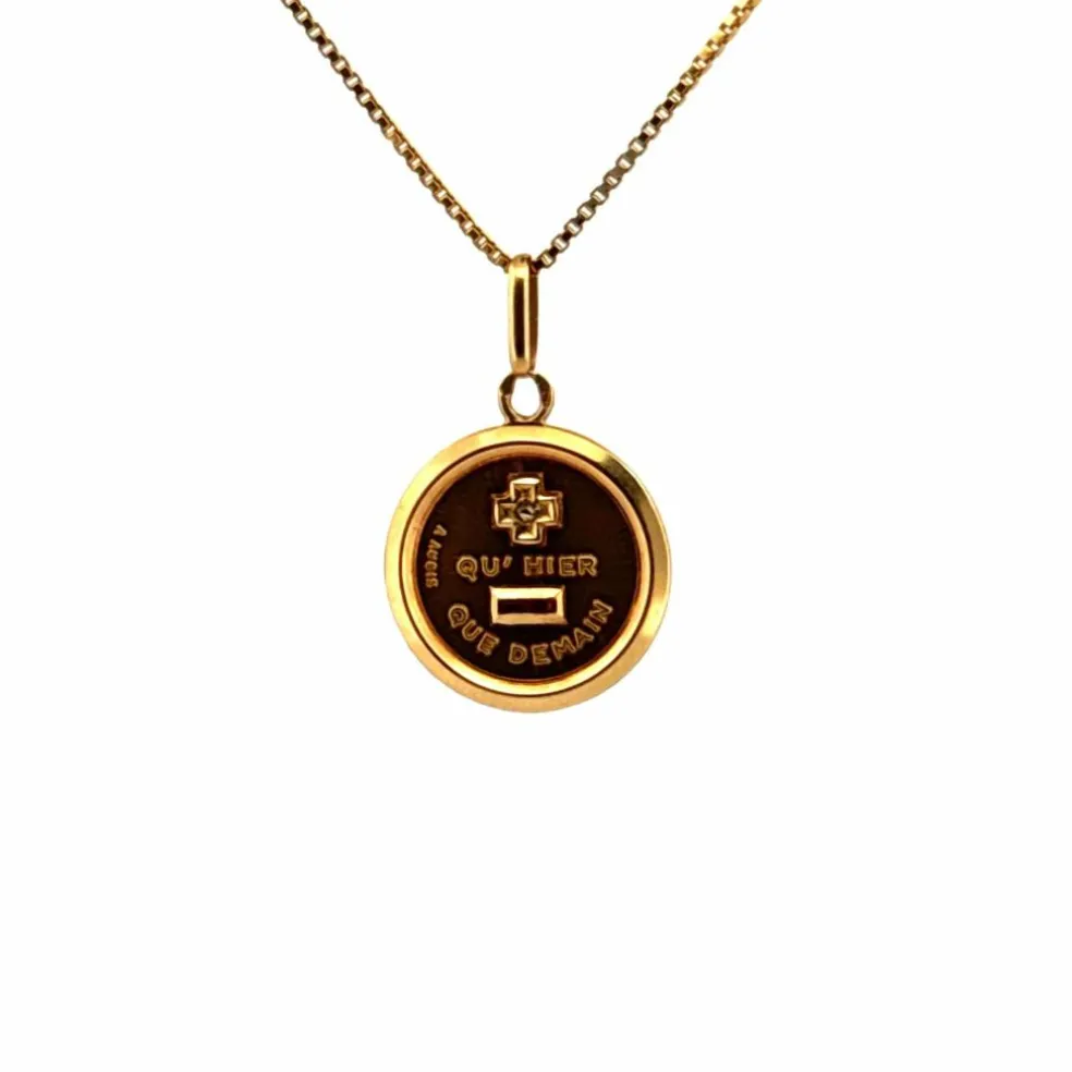 Médaille Amour Or Jaune 18k