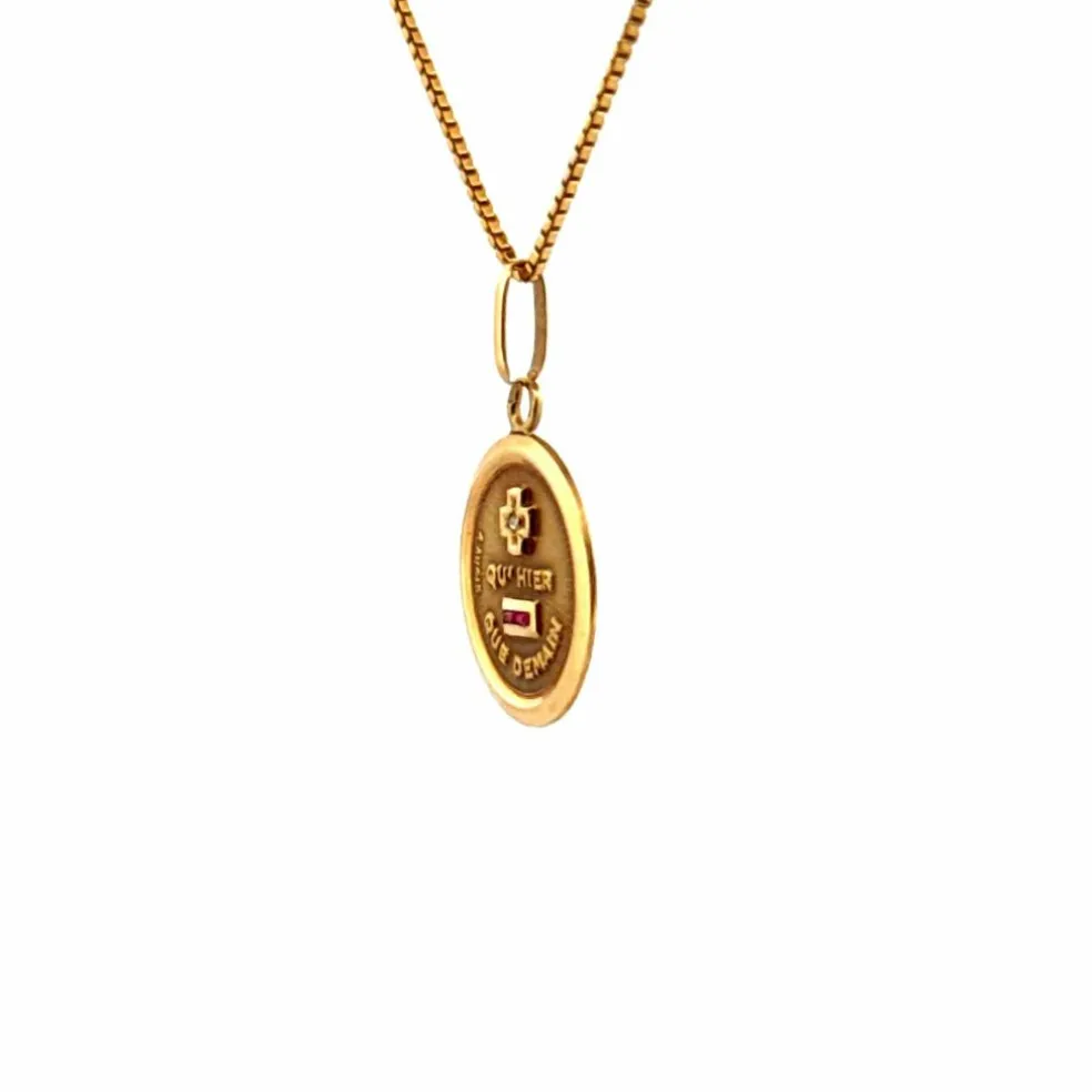 Médaille Amour Or Jaune 18k