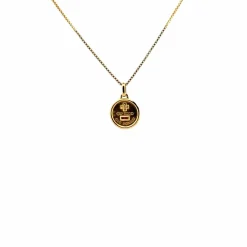 Médaille Amour Or Jaune 18k & Diamant
