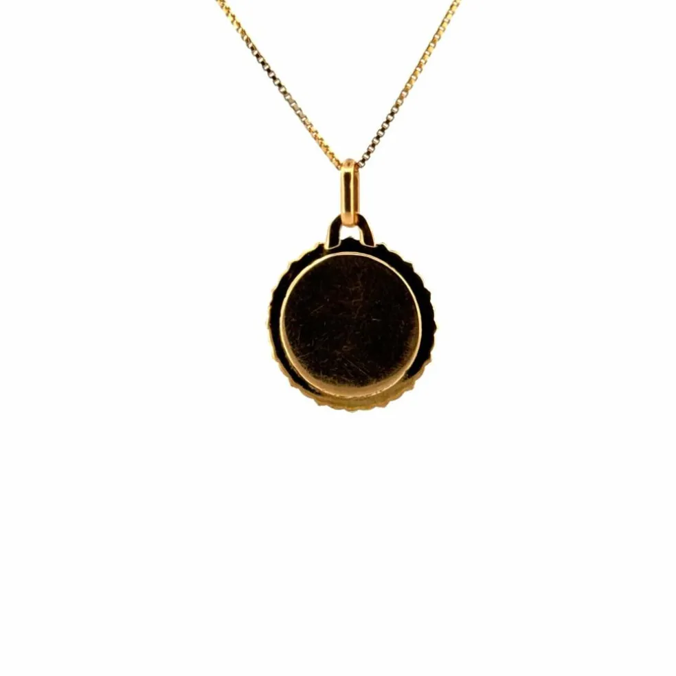 Médaille Amour Or Jaune 18k & Diamant
