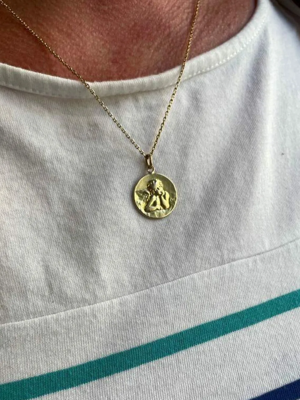 MÉDAILLE ANCIENNE ANGE RAPHAËL