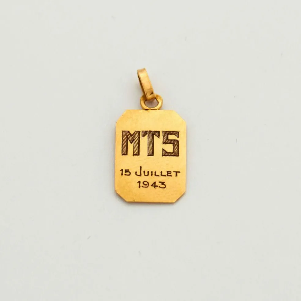 Médaille ancienne ange Raphaël