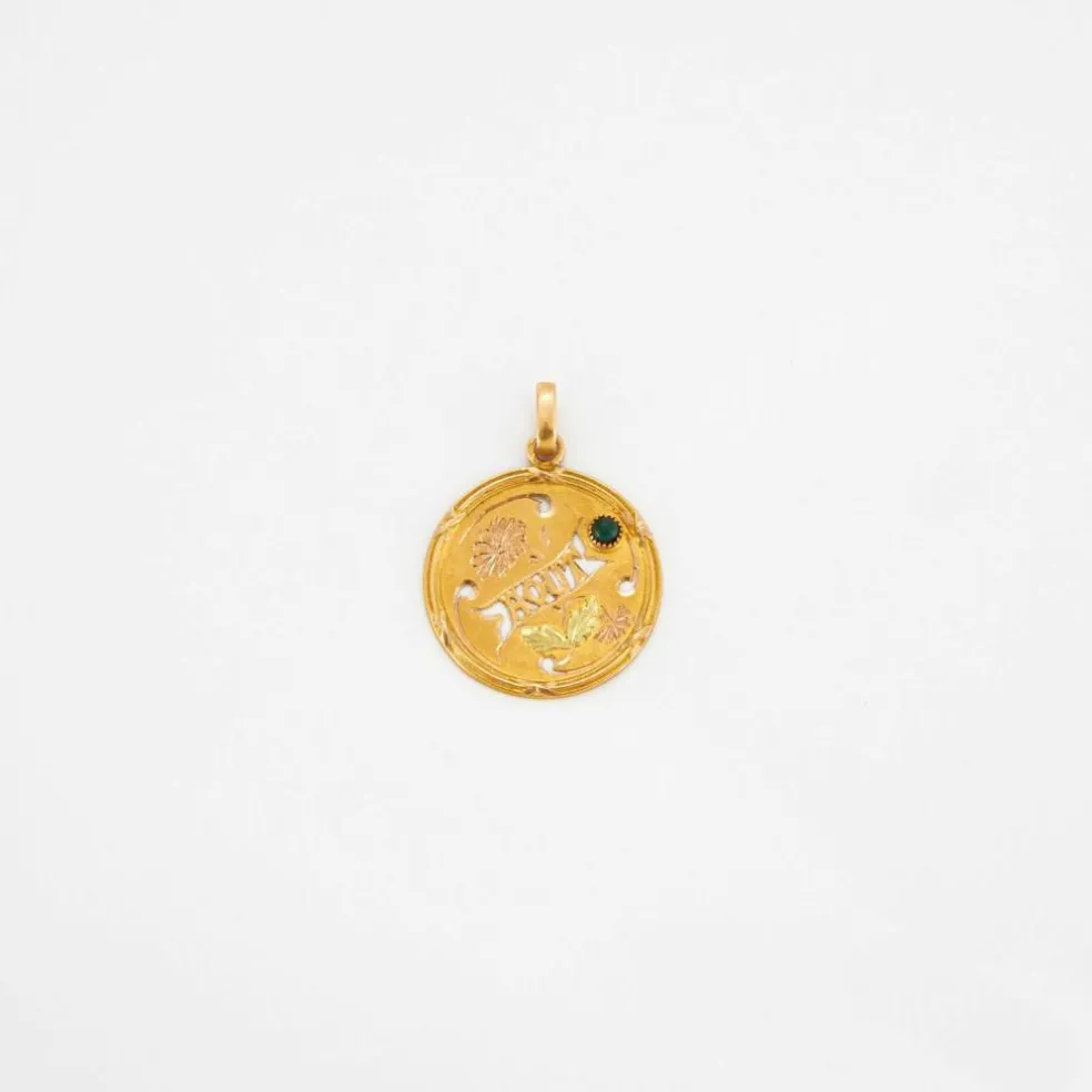 Médaille ancienne Aout , époque Art Nouveau