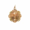 Médaille ancienne au calice sur or rose
