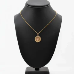 Médaille ancienne de baptême 2 ors