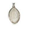 Médaille ancienne en nacre et perles fines