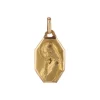 Médaille ancienne octogonale Vierge or jaune
