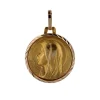 Médaille ancienne or jaune Vierge Marie décor épi