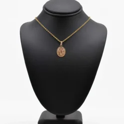 Médaille ancienne or rose Vierge Miraculeuse