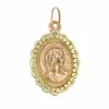 Médaille ancienne ovale polylobée Vierge Marie