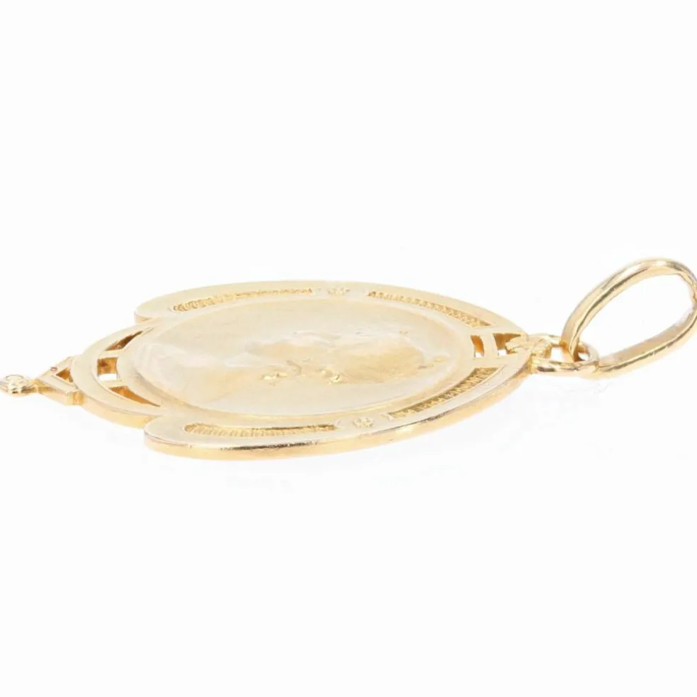 Médaille ancienne portrait de femme