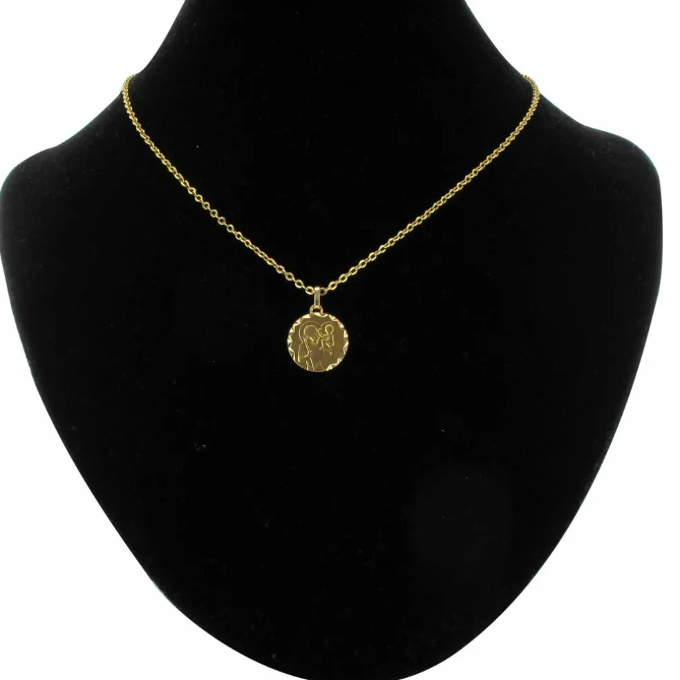 Médaille ancienne Saint Christophe en or