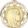 MÉDAILLE ANCIENNE VIERGE SIGNÉE GRUN