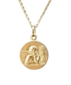 Médaille Ange avec chaîne, Or Jaune