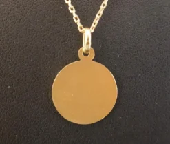 Médaille Ange avec chaîne, Or Jaune