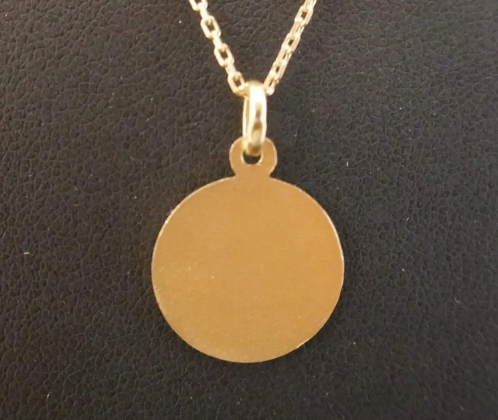 Médaille Ange avec chaîne, Or Jaune