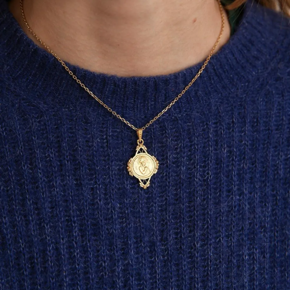 Médaille angelot, époque Art Nouveau