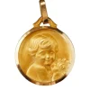 Médaille Art Déco, Ange et bouquet de roses