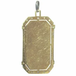 Médaille Art Déco Diamants Vierge Marie et l'enfant Jésus