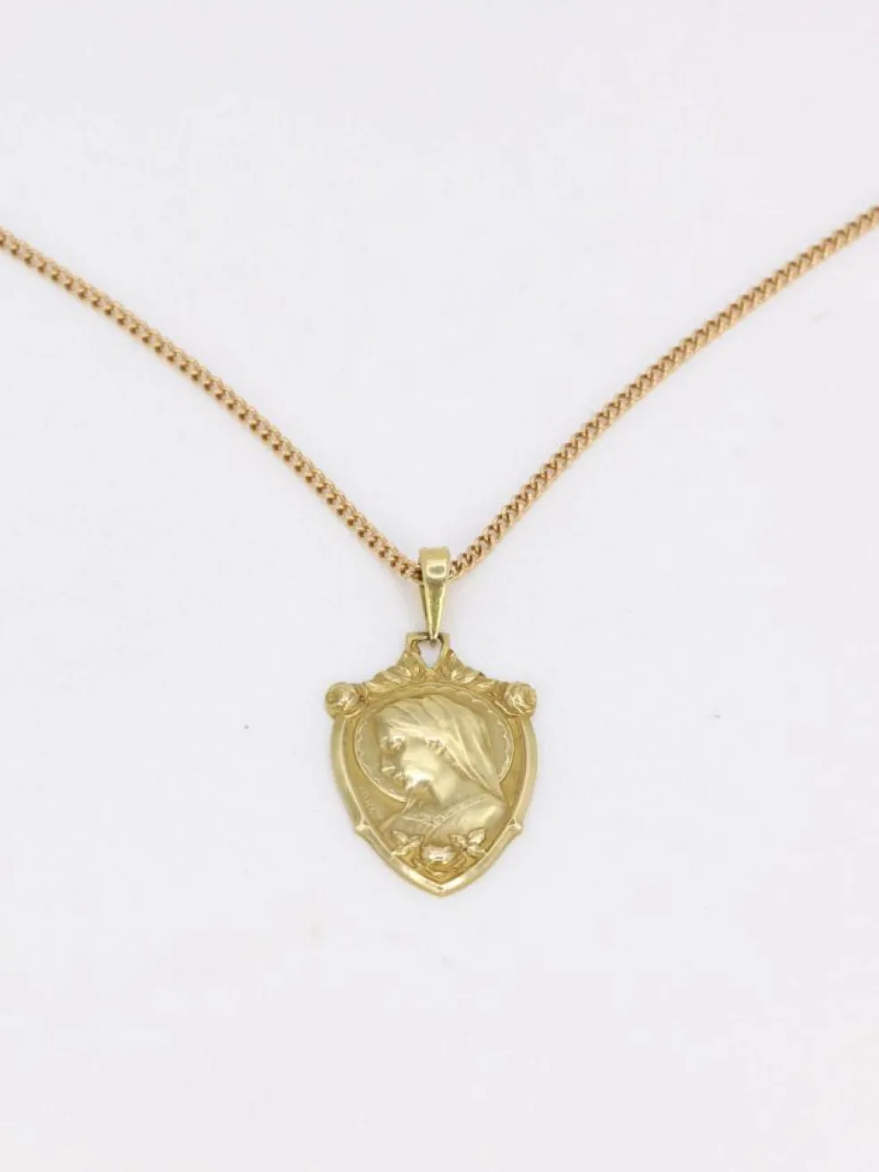 Médaille Art Nouveau Vierge par P. Lasserre
