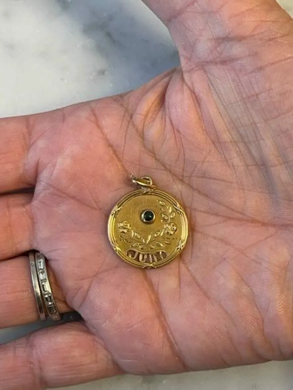 Médaille Art Nouveau, en Or jaune