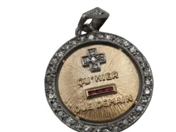 Médaille Augis or diamants