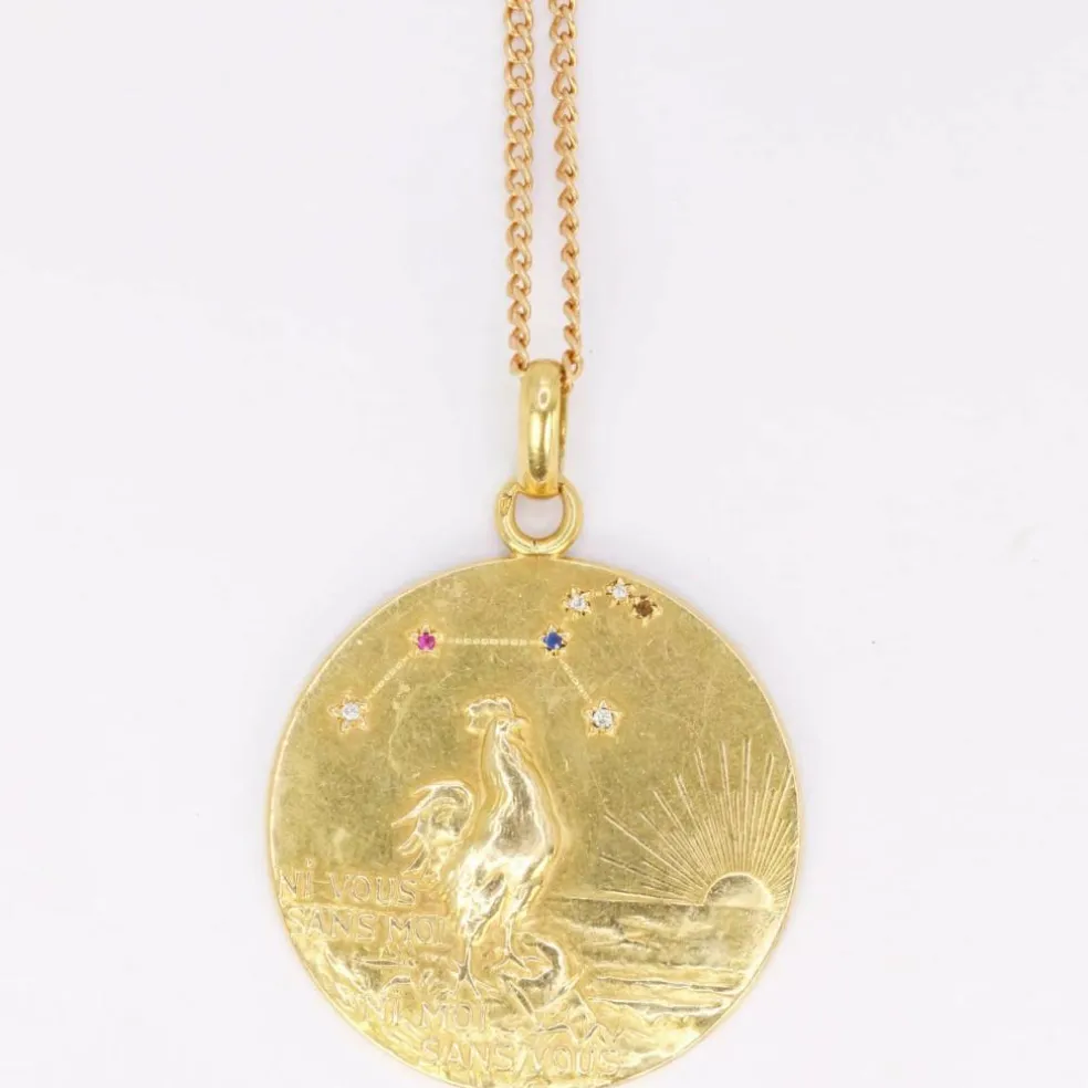 Médaille Augis rubis, saphirs & diamants