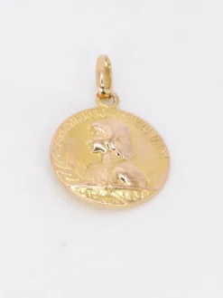 Médaille bienheureuse Jeanne d'Arc or jaune