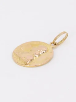 Médaille bienheureuse Jeanne d'Arc or jaune