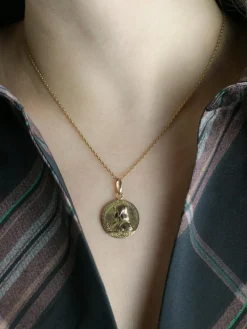 Médaille bienheureuse Jeanne d'Arc or jaune
