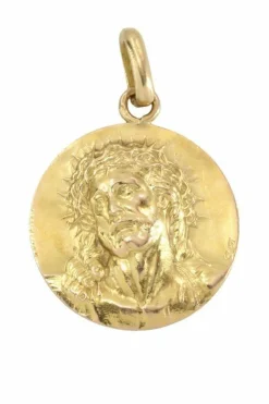 MÉDAILLE CHRIST ART-DÉCO