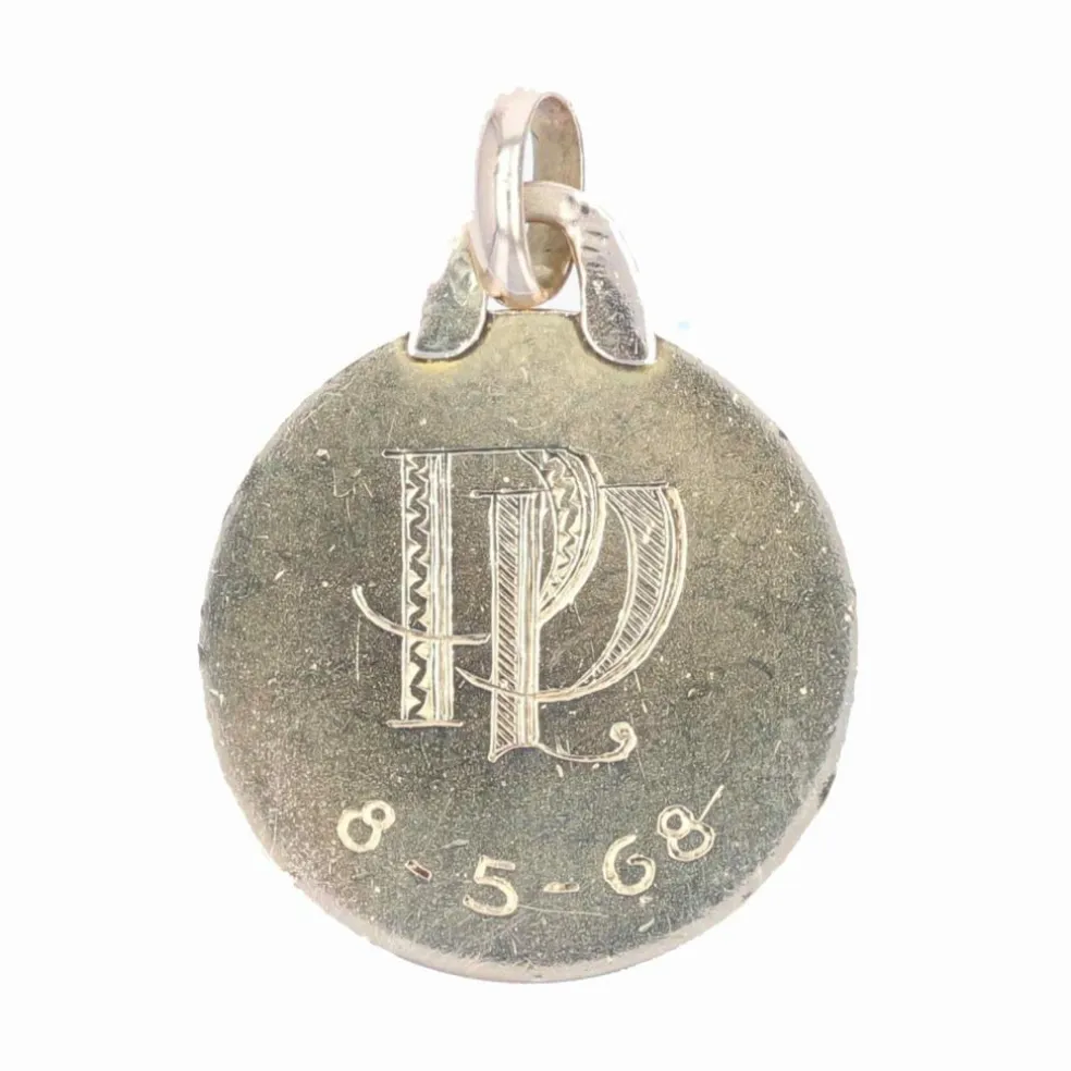 Médaille Christ en or rose