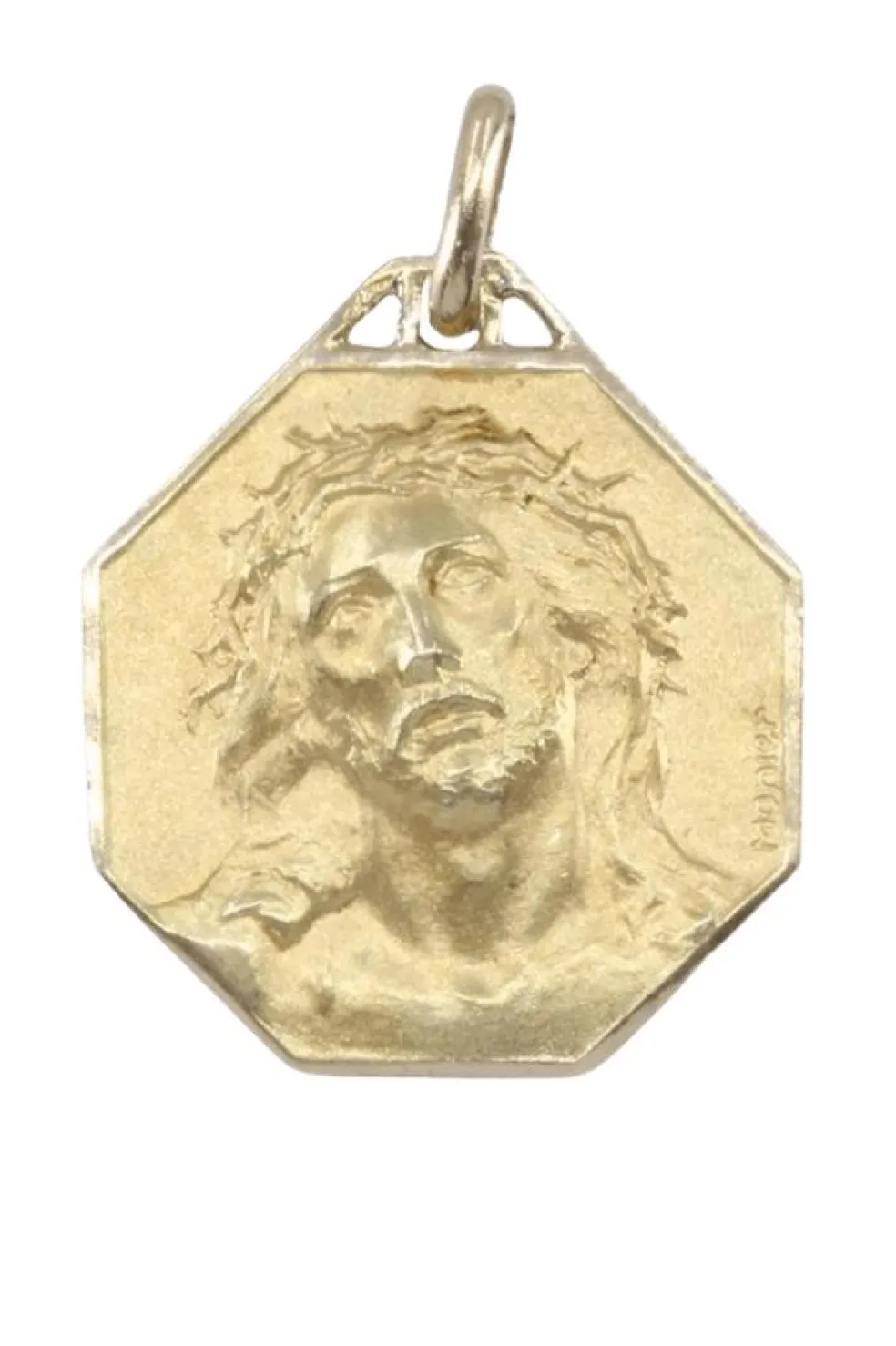 Médaille Christ or jaune Emile Monier