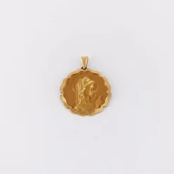 Médaille ciselée Vierge de profil