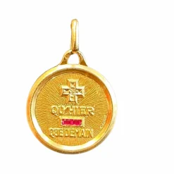 Médaille d’amour Augis diamants et rubis de synthèse