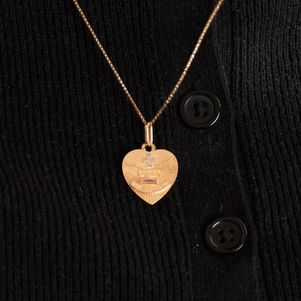 Médaille d'amour Augis forme coeur