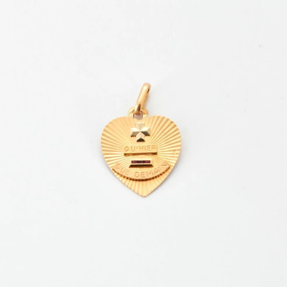 Médaille d'amour Augis forme coeur
