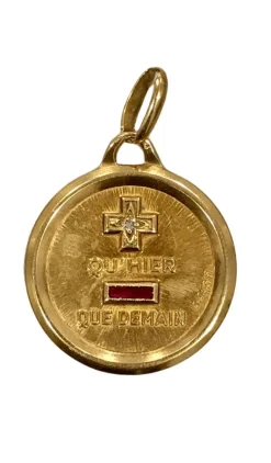 Médaille d'amour or jaune