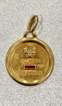 Médaille d'amour or jaune